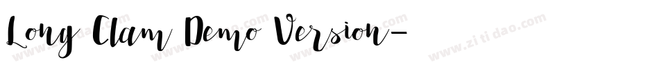 Long Clam Demo Version字体转换